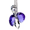Rainbow crystal Violet Guardian Angel Crystal Suncatcher, 2.83 inch Long,