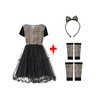 GIFT TOWER Leopard Costume Children's Girls Animal Costume Cosplay Carnival