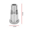 Nicear Sauerstoffsensor-Dichtungsadapter M18 x 1,5 Edelstahl O2-Sensor-Dichtungsadapter Katalysator-Fix Motorlicht Sauerstoffsensor-Sockel-Kit