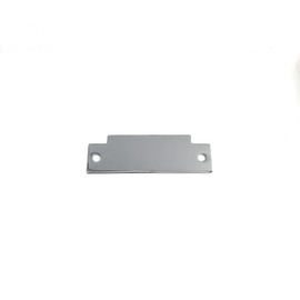 T-Strike Blank Filler Plate | Dummy ANSI Strike | 4-7/8" x 1-1/4" Steel Cover | Door Jamb Hinge Filler Plate | Polished Chrome