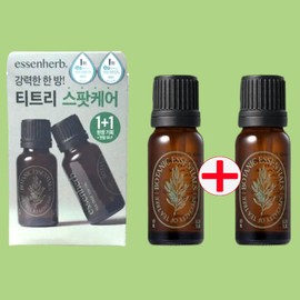 EssenHub Essen Herb Tea Tree 100 Oil 10ml+10ml (+50 cotton swabs) / 에센허브 티트리 100 오일 10ml+10ml (+면봉50개)