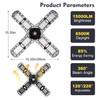 4 Pack LED Garage Light, Super Bright Screw in E26/E27