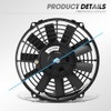 DNA MOTORING DNA MOTORING 7Inch Electric Radiator Cooling Fan Thermostat