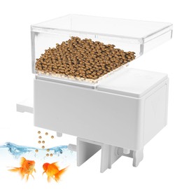 Automatic Fish Feeder, Fish Tank Food Dispenser with 500ML Large Capacity, Automatic Fish Feeder for Aquarium, Precise Food Distribution Fish Feeder Suitable for Pelleted Fish Food