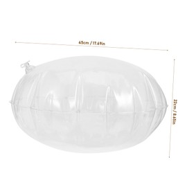 NOLITOY Clear Inflatable Pillow Insert for Outdoor Indoor Use Versatile Cushion for Living Room Bedroom Car Seats and More Comfort Support for Back and Relaxation