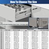 VITERLYNX Thickened 200Lbs Soft Close Heavy Duty Drawer Slides 1