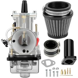 YOXUFA PWK 24 mm Carburetor Intake Pipe Assembly for Predator 212 224cc 196cc 200cc 6.5hp Engine Coleman CT200U BT200X Baja Warrior Trailmaster Mb200 GX200 Mini Bike Go Kart High Efficiency Parts