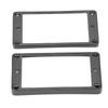 2Pcs Humbucker Pickup Ring Metal Mounting Frame Flat Bottom Replacement