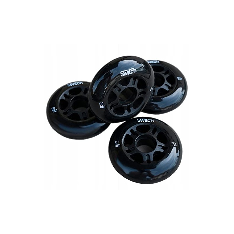 Switch Roller Blade Wheels 80 mm 85A with ABEC 9