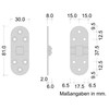 Gedotec Folding Hinge Brass Folding Table Hinge for Folding &