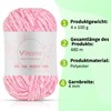 Vincona Chenille Yarn 4 x 100g Super Soft Chunky Yarn