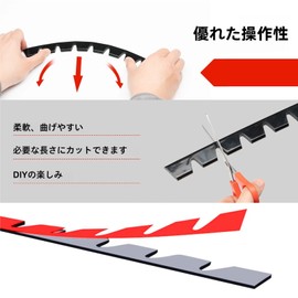 XUKEY Front Bumper Protector, Under Guard, Scratches Under Protector, Bumper Protection, Prevents Under Bumper Scratches, Prevents Car Scratches, Universal Use, 8 Pieces, Black