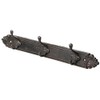 Annastore Solid Cast Iron Hook Rack 3 Hooks L 45