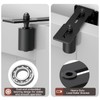 Anobeyi Heavy Duty Slide Gate Roller Guide with L Rear