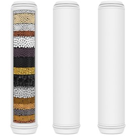 AWO 3 PACK Replacement Shower Head Filter Cartridge Compatible with PWERAN Filtered Handheld Shower Heads,Multi Stage Replacement Filters for Hard Water Remove Chlorine,Fluoride and Harmful Substance