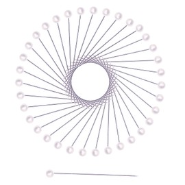 Tupalizy 120PCS Sewing Pins for Fabric Straight Pins with Faux Pearl Heads for Quilting Sewing Knitting Crochet DIY Art Craft Projects Christmas Ornaments Jewelry Wedding Decorations (2inch, White)