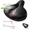 Hmseng Bicycle Saddle, Soft Shock Absorbing Breathable Bicycle Saddle with