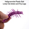 Dr.Fish 8 Pack Hellgrammite Plastic Soft Worm Lure Bait 3"