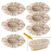 6Pcs Bread Proofing Basket Cloth Rattan Baking Dough Basket Cover