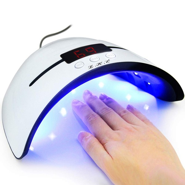 LED UV Nail Lamps for Gel Nail Polish Nail Dryer Curing Lamp with 3 Timers Auto Sensor LED Digital Display USB Plug Carry Convenient