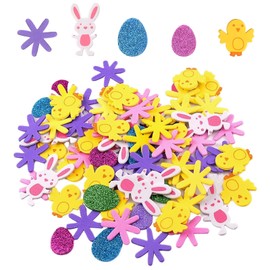 240 Pcs Easter Stickers for Children Crafts, Easter Foam Stickers for Crafts Kids, Easter Foam Crafts for Easter Day Party Crafts Home DIY