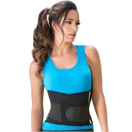 Romanza 2499 Faja Waist Cincher Colombian Cinturilla Deportiva Reductora for Women Black S