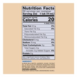 Coffee mate Plant Based Liquid Coffee Creamer Singles, Vanilla Flavored Almond Milk, 50 Ct Box