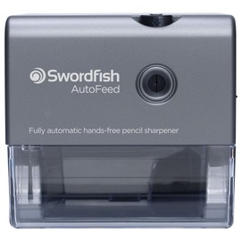 Swordfish ‘AutoFeed’ Electric Pencil Sharpener with Replaceable Helical Blade and Pencil Point Options [40327]