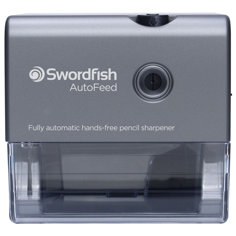 Swordfish ‘AutoFeed’ Electric Pencil Sharpener with Replaceable Helical Blade and
