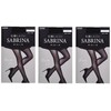 Gunze SB560 Women's Sheer Tights, Sabrina, 3 Pairs Set, Deep