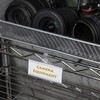 Pack of 100 - Plastic Wire Shelf Label Holder, Sign