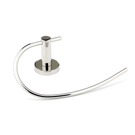 Richelieu NB1090671 Bridgeport Collection Modern Bathroom Open Towel Ring, 6-inch (153 mm), Polished Stainless Steel
