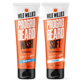 Wild Willies Kit de Champú y Acondicionador para Barba Progro