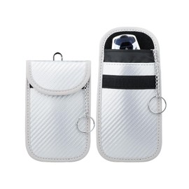 2 Pack Faraday Bag RFID Blocking Sleeves Key Fob Cover Signal Shielding Pouch for Car Keys Protection Faraday Bags Faraday Box Faraday Cage Key