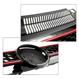 Front Upper Hood Grille Honeycomb Mesh Fit For 2010-2013 Vw Golf GTI