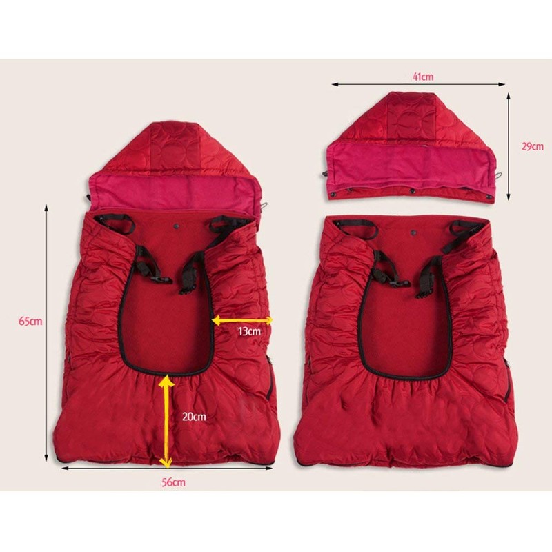 Bebamour universal hoodie, all seasons baby carrier cover, winter warm.