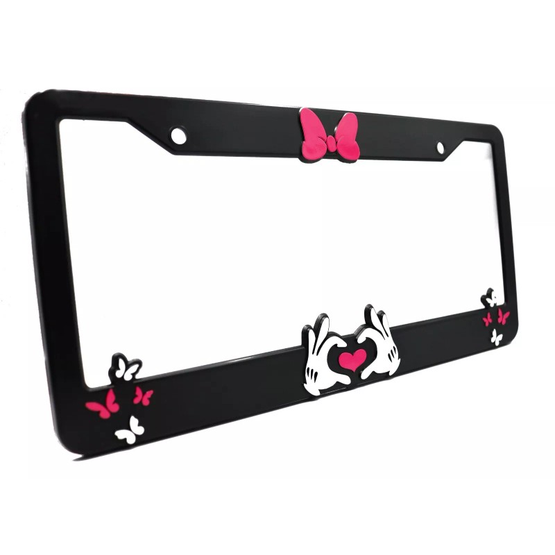 LP Frameworks Minnie Bow 3D Raised License Plate Frame