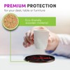 4 x Boxed Round Coasters - Name Hanna Gamer Black