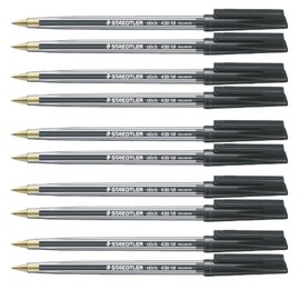 Staedtler 430 M-9 Ballpoint Pen - Black/Transparent