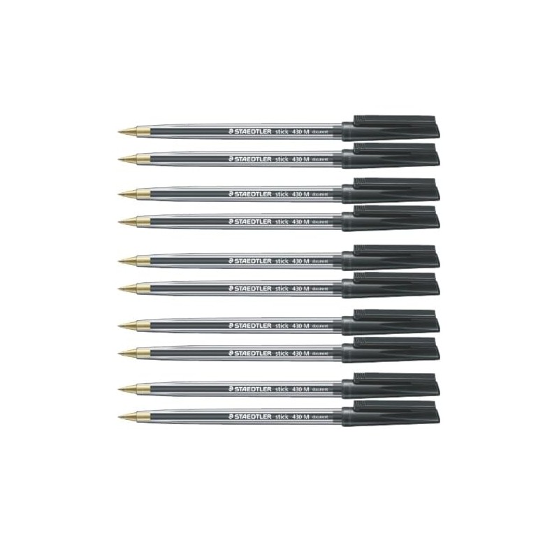 Staedtler 430 M-9 Ballpoint Pen - Black/Transparent