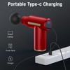Cordless Deep Tissue Mini Massage Gun, Handheld Muscle Massager with