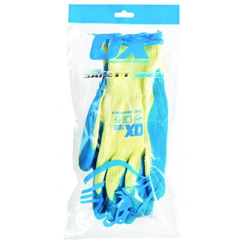 OX Pro Latex Grip Gloves Size 9 (L)