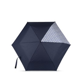 ROKA London Waterloo SMALL Ultra Light Umbrella Recycled Nylon Denim Rain