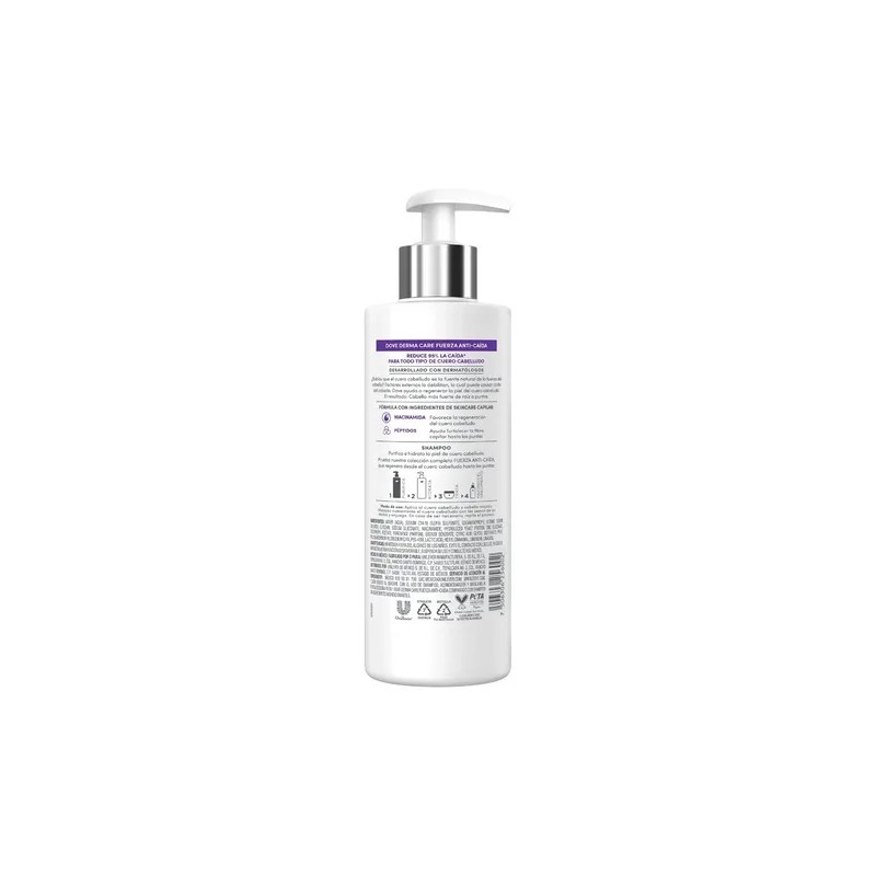 Shampoo Fuerza Anti-Caida Botella de 400ML Dove
