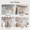 AmazerBath Black Shower Curtain Hooks, Shower Curtain Rings Rust Proof