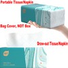 Pack of 8, Disposable Small Facial Tissue, Toilet Paper -Bag