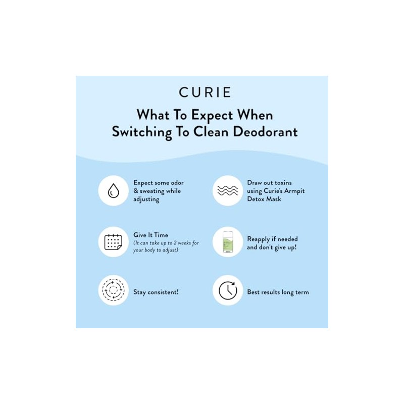 Curie Desodorante Natural Para Mujer - Pack Variado En Barra