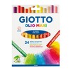 GIOTTO Olio Maxi Oil Pastel Set for Children, 24 Assorted