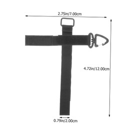 Outanaya 2Pcs Outdoor Glove Leash Straps Professional Camping Accessory Lightweight Wear Resistant Glove Holders for Hiking Climbing and Travel Black