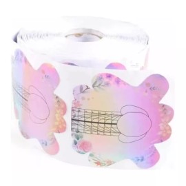 DANYBELLA MODA Y BELLEZA Rollo De 500 Piezas Forma Escultural Para Uñas Acrílicas Gel